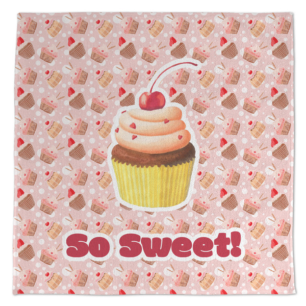 Custom Sweet Cupcakes Microfiber Dish Towel (Personalized)