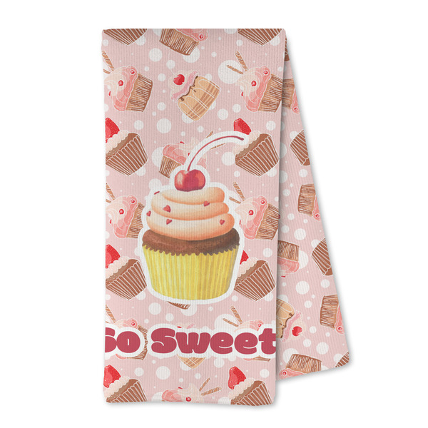 Custom Sweet Cupcakes Kitchen Towel - Microfiber (Personalized)