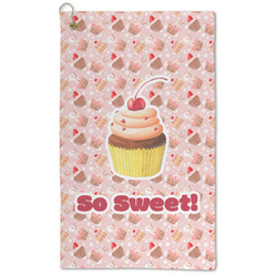 Sweet Cupcakes Microfiber Golf Towel - Large (Personalized)