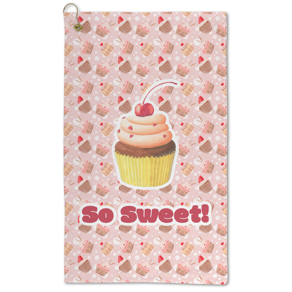 Custom Sweet Cupcakes Microfiber Golf Towel - Large (Personalized)