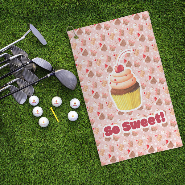 Sweet Cupcakes Microfiber Golf Towels - LIFESTYLE