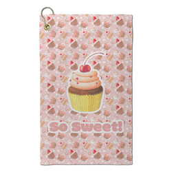 Sweet Cupcakes Microfiber Golf Towel - Small (Personalized)