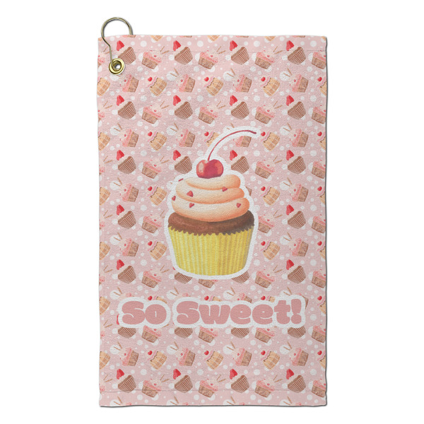 Custom Sweet Cupcakes Microfiber Golf Towel - Small (Personalized)