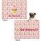 Sweet Cupcakes Microfleece Dog Blanket - Regular - Front & Back
