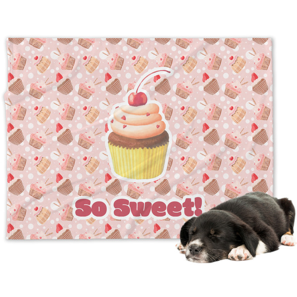 Custom Sweet Cupcakes Dog Blanket (Personalized)