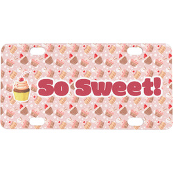 Sweet Cupcakes Mini/Bicycle License Plate (Personalized)
