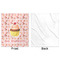 Sweet Cupcakes Minky Blanket - 50"x60" - Single Sided - Front & Back