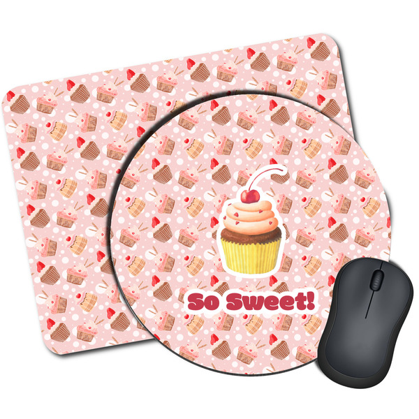 Custom Sweet Cupcakes Mouse Pad (Personalized)