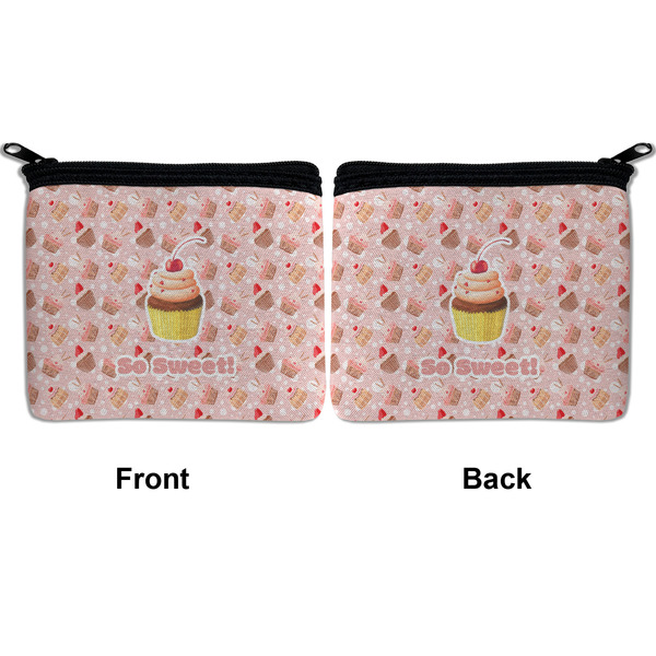 Sweet Cupcakes Neoprene Coin Purse - Front & Back (APPROVAL)