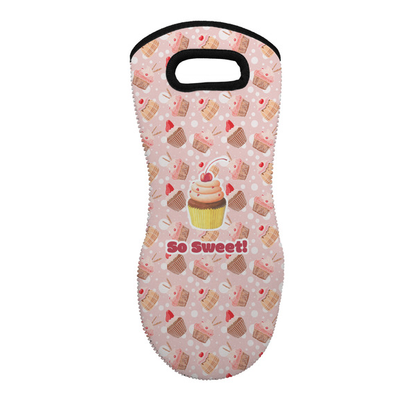 Custom Sweet Cupcakes Neoprene Oven Mitt w/ Name or Text