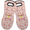 Sweet Cupcakes Neoprene Oven Mitts - Set of 2 w/ Name or Text