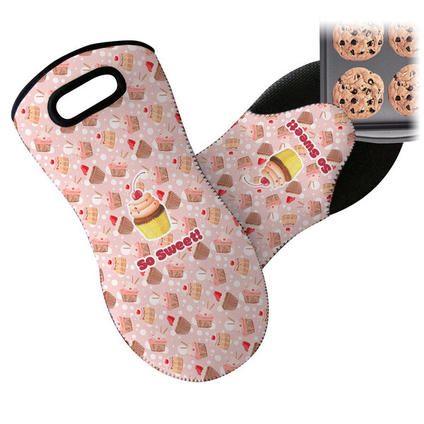 Sweet Cupcakes Neoprene Oven Mitt