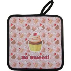 Sweet Cupcakes Pot Holder - Single w/ Name or Text