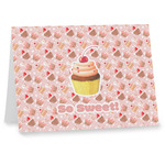 Sweet Cupcakes Note cards w/ Name or Text