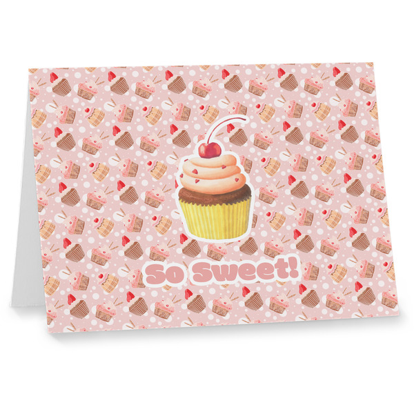 Custom Sweet Cupcakes Note cards w/ Name or Text
