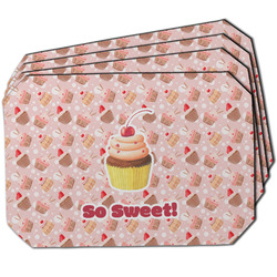 Sweet Cupcakes Dining Table Mat - Octagon w/ Name or Text