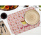Sweet Cupcakes Octagon Placemat - Single front (LIFESTYLE) Flatlay