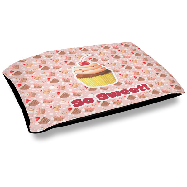 Custom Sweet Cupcakes Outdoor Dog Bed - Large (Personalized)