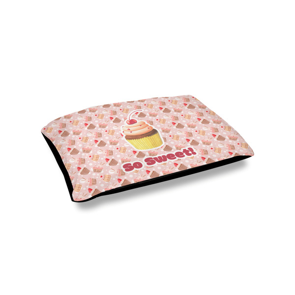 Custom Sweet Cupcakes Outdoor Dog Bed - Small (Personalized)