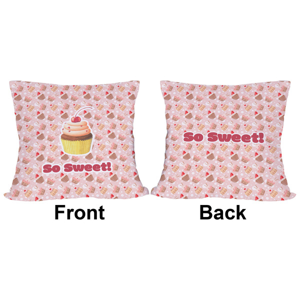 Sweet Cupcakes Outdoor Pillow - 16x16