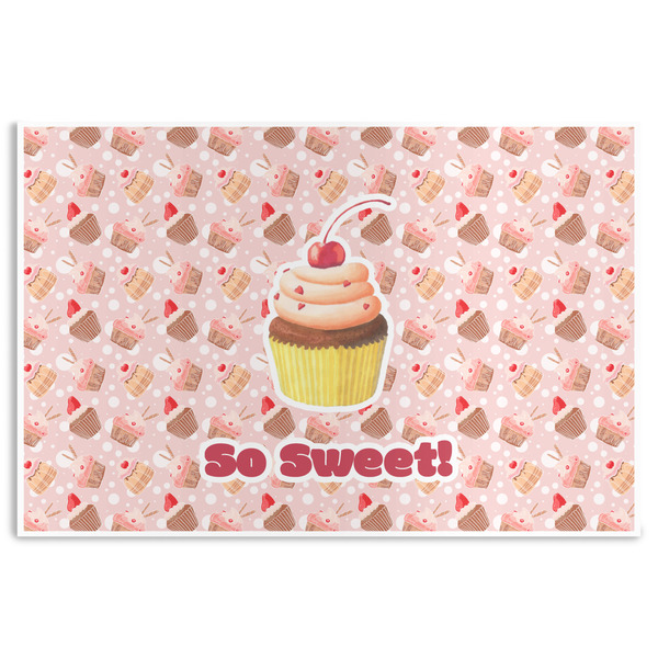 Custom Sweet Cupcakes Disposable Paper Placemats (Personalized)