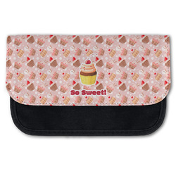 Sweet Cupcakes Canvas Pencil Case w/ Name or Text