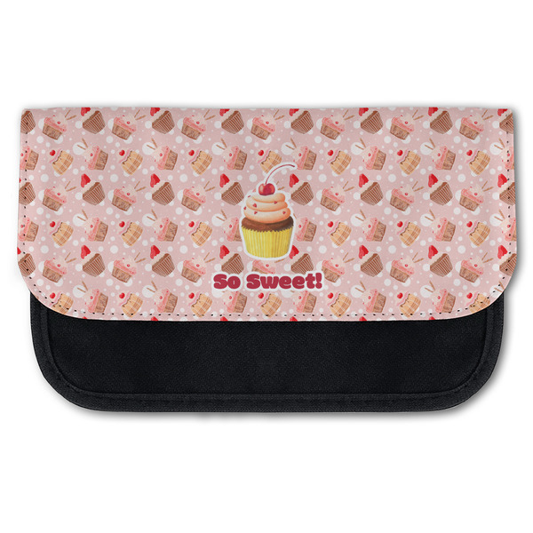 Custom Sweet Cupcakes Canvas Pencil Case w/ Name or Text