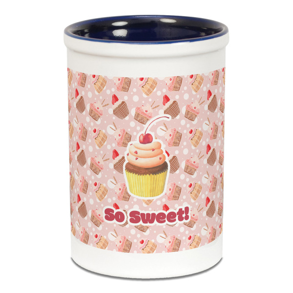 Sweet Cupcakes Pencil Holder - Blue