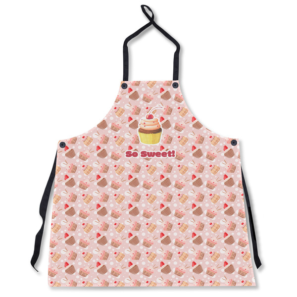 Custom Sweet Cupcakes Apron Without Pockets w/ Name or Text