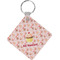 Sweet Cupcakes Diamond Plastic Keychain w/ Name or Text