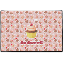 Sweet Cupcakes Door Mat - 36"x24" w/ Name or Text