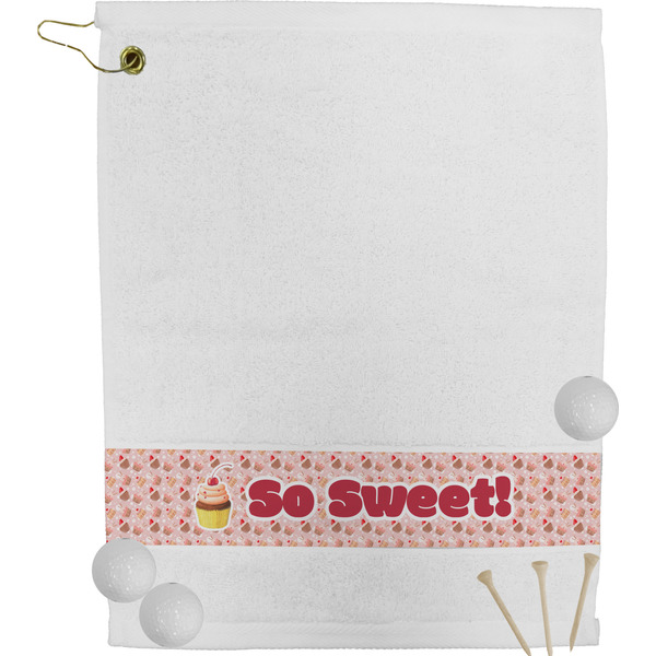 Custom Sweet Cupcakes Golf Bag Towel (Personalized)
