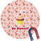 Sweet Cupcakes Round Fridge Magnet (Personalized)