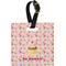Sweet Cupcakes Plastic Luggage Tag - Square w/ Name or Text