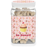Sweet Cupcakes Dog Treat Jar w/ Name or Text