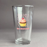 Sweet Cupcakes Pint Glass - Full Color Logo (Personalized)