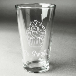Sweet Cupcakes Pint Glass - Engraved (Personalized)