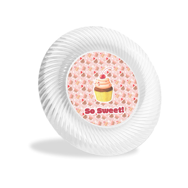 Custom Sweet Cupcakes Plastic Party Appetizer & Dessert Plates - 6" (Personalized)
