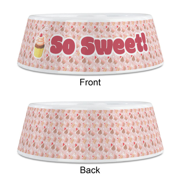 Sweet Cupcakes Plastic Pet Bowls - Medium - APPROVAL