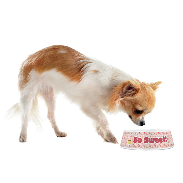 Sweet Cupcakes Plastic Pet Bowls - Small - LIFESTYLE