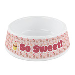 Sweet Cupcakes Plastic Dog Bowl - Small (Personalized)