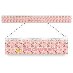 Sweet Cupcakes Plastic Ruler - 12" (Personalized)