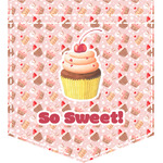 Sweet Cupcakes Iron On Faux Pocket w/ Name or Text
