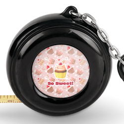 Sweet Cupcakes Pocket Tape Measure - 6 Ft w/ Carabiner Clip (Personalized)