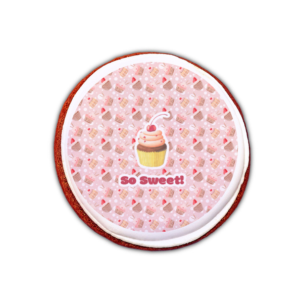 Sweet Cupcakes Printed Icing Circle - XSmall - On Cookie