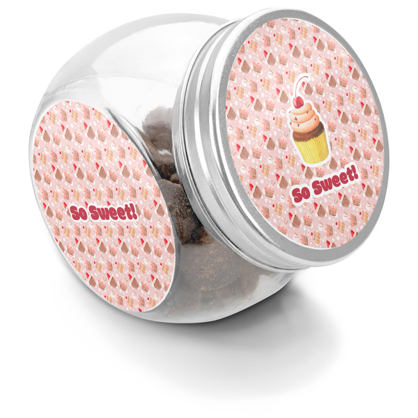 Custom Sweet Cupcakes Puppy Treat Jar (Personalized)