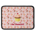 Sweet Cupcakes Iron On Rectangle Patch w/ Name or Text