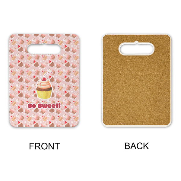 Sweet Cupcakes Rectangle Trivet with Handle - APPROVAL