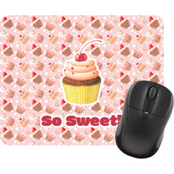 Sweet Cupcakes Rectangular Mouse Pad w/ Name or Text