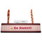 Sweet Cupcakes Red Mahogany Nameplates with Business Card Holder - Straight
